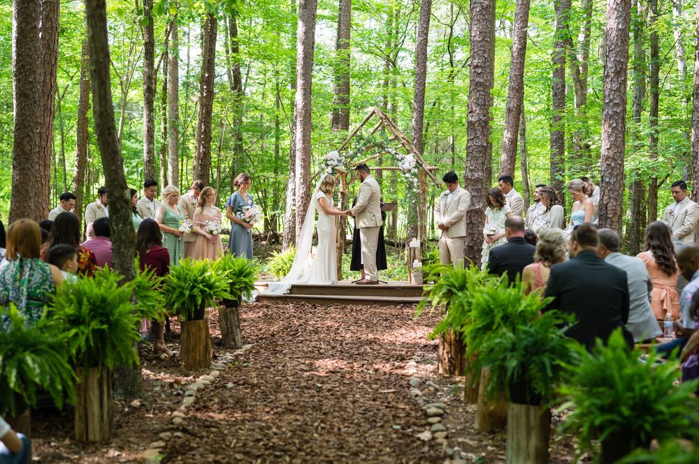 Timberlake Earth Sanctuary, a forest wedding venue in Whitsett, NC